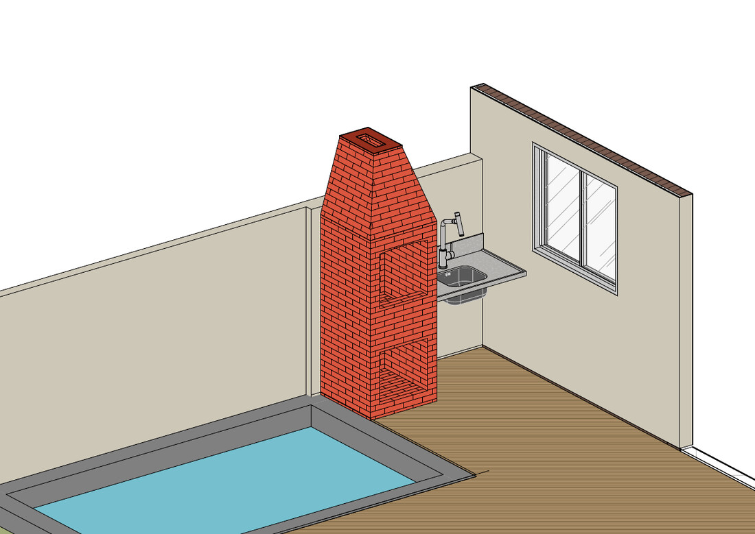 Estudo dos ambientes do projeto de 72 m²